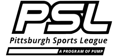PSL logo with text: Pittsburgh Sports League, A Program of PUMP.